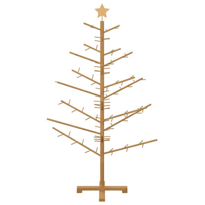 vidaXL Wooden Christmas Tree with Stand Brown 150 cm Solid pine wood