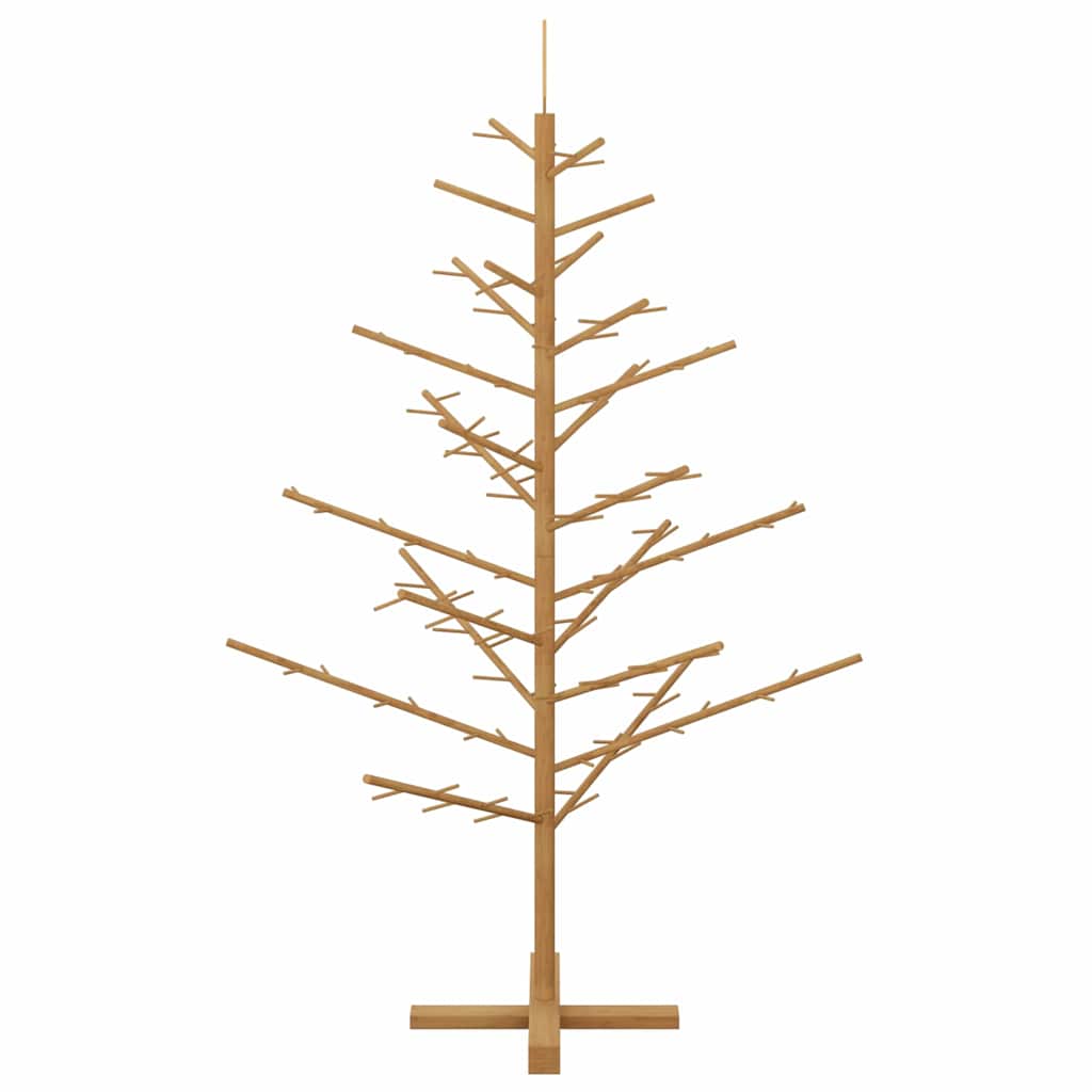 vidaXL Wooden Christmas Tree with Stand Brown 150 cm Solid pine wood
