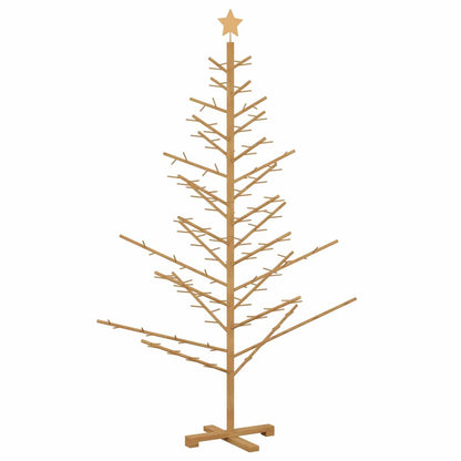 vidaXL Wooden Christmas Tree with Stand Brown 180 cm Solid pine wood