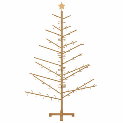 vidaXL Wooden Christmas Tree with Stand Brown 180 cm Solid pine wood