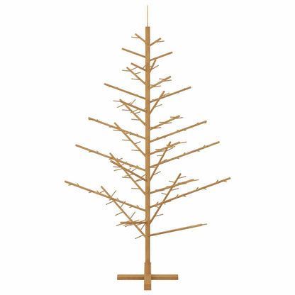 vidaXL Wooden Christmas Tree with Stand Brown 180 cm Solid pine wood