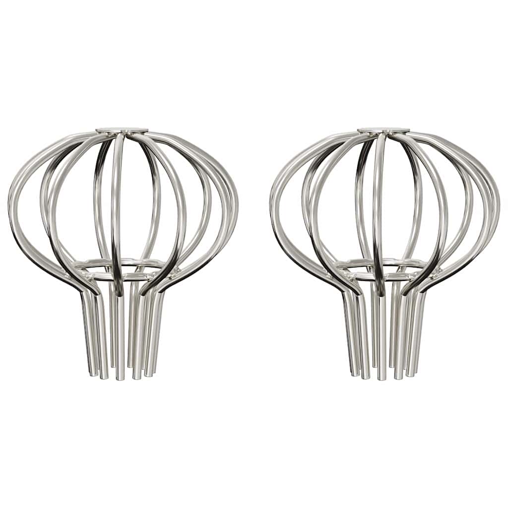 vidaXL Gutter Leaf Guard 2 pcs Silver 50 mm Stainless Steel