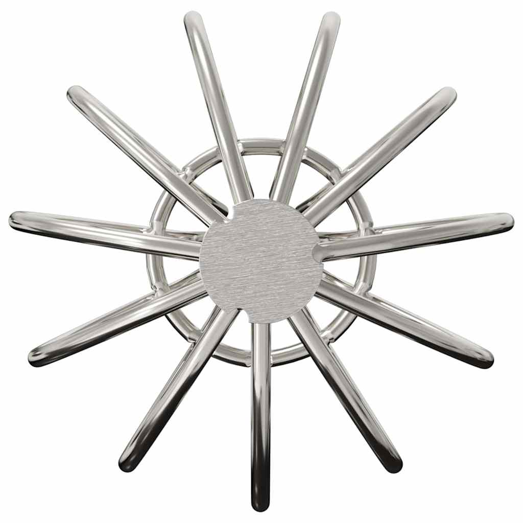 vidaXL Gutter Leaf Guard 8 pcs Silver 50 mm Stainless Steel