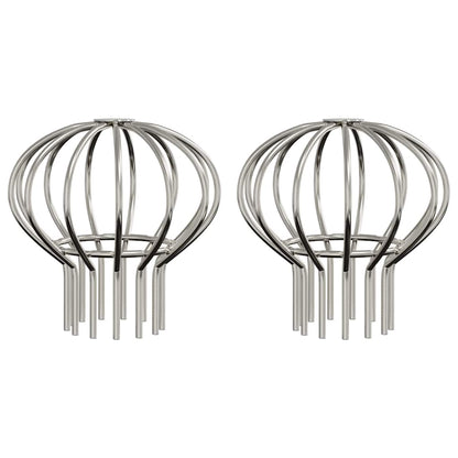vidaXL Gutter Leaf Guard 2 pcs Silver 75 mm Stainless Steel