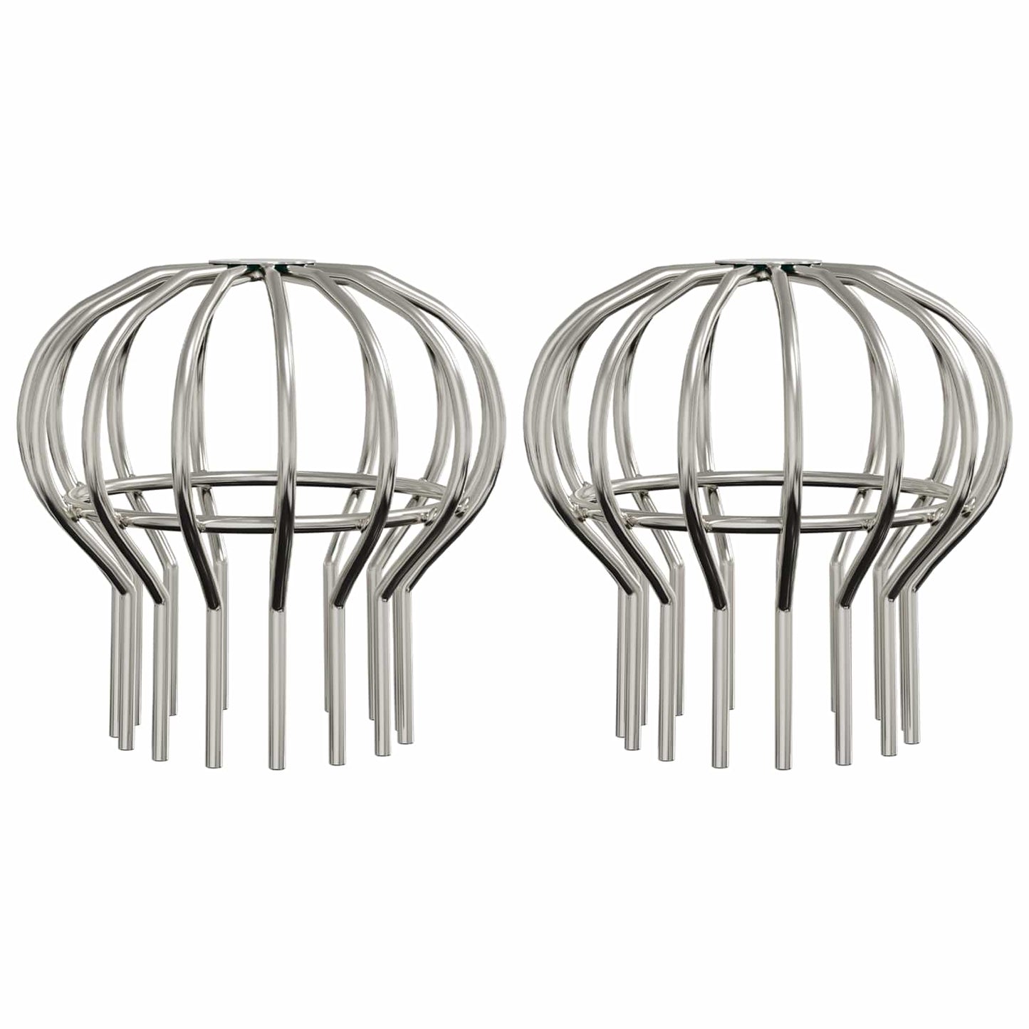vidaXL Gutter Leaf Guard 2 pcs Silver 110 mm Stainless Steel
