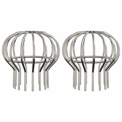 vidaXL Gutter Leaf Guard 2 pcs Silver 110 mm Stainless Steel