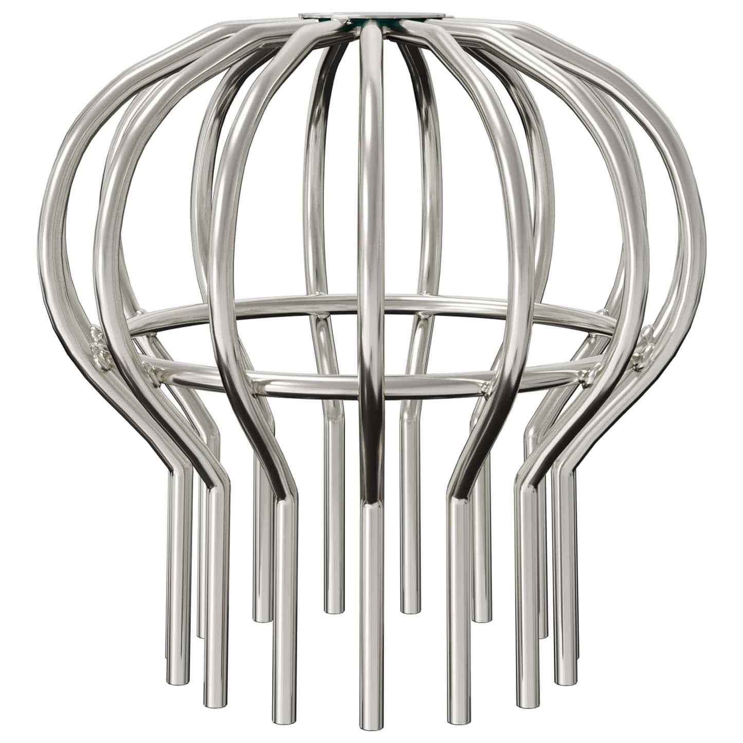 vidaXL Gutter Leaf Guard 8 pcs Silver 110 mm Stainless Steel