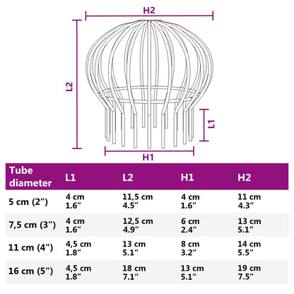 vidaXL Gutter Leaf Guard 8 pcs Silver 110 mm Stainless Steel
