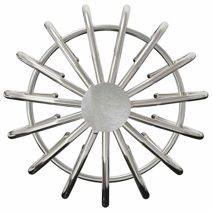 vidaXL Gutter Leaf Guard 8 pcs Silver 110 mm Stainless Steel