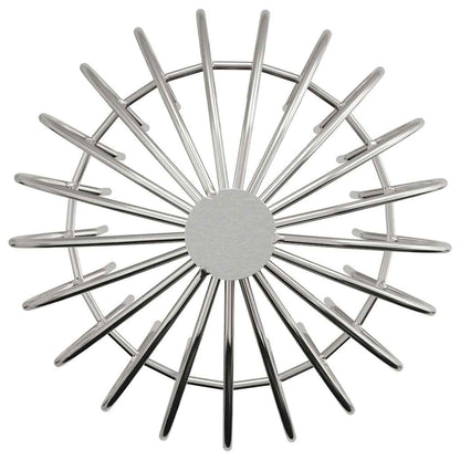 vidaXL Gutter Leaf Guard 8 pcs Silver 160 mm Stainless Steel