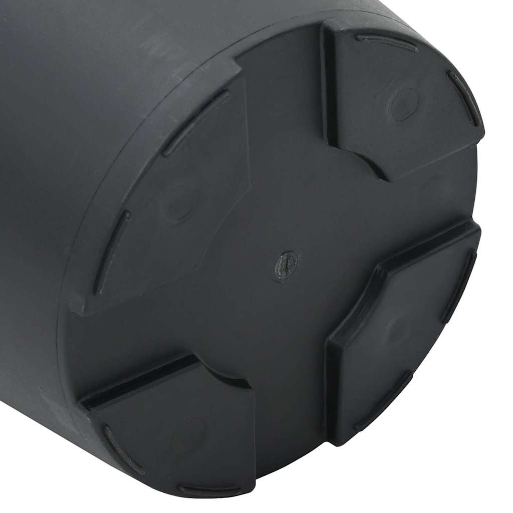 vidaXL Round Flower Pot 24 pcs Black Ø 15 x 12 cm Plastic