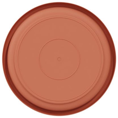 vidaXL Round Flower Tray 6 pcs Brick Red Ø 17.5 x 2 cm Plastic