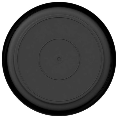 vidaXL Round Flower Tray 6 pcs Black Ø 15.5 x 2 cm Plastic