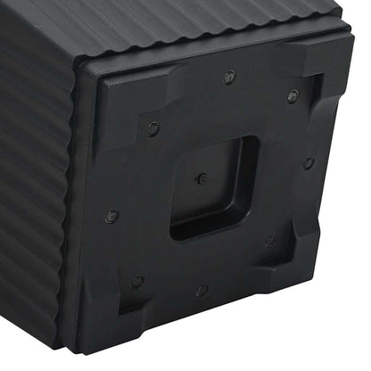 vidaXL Square Flower Pot 24 pcs Black 38 x 38 x 30 cm Plastic