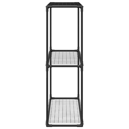 vidaXL 3-Tier Plant Stand Black 100 x 32 x 102 cm Steel