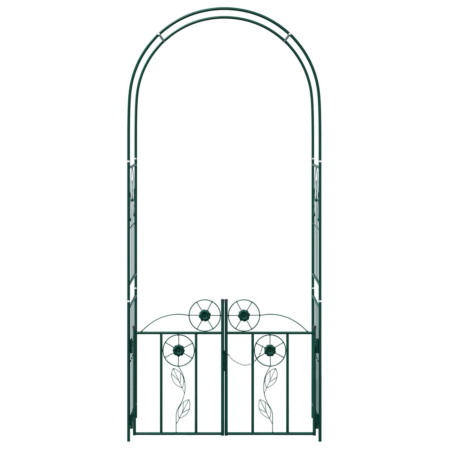 vidaXL Garden Arch with Lock Green 102 x 50 x 218 cm