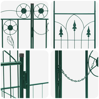 vidaXL Garden Arch with Lock Green 203 x 50 x 218 cm