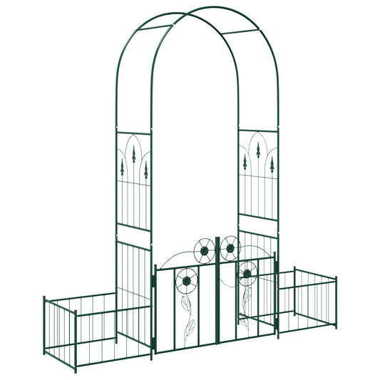 vidaXL Garden Arch with Lock Green 203 x 50 x 218 cm