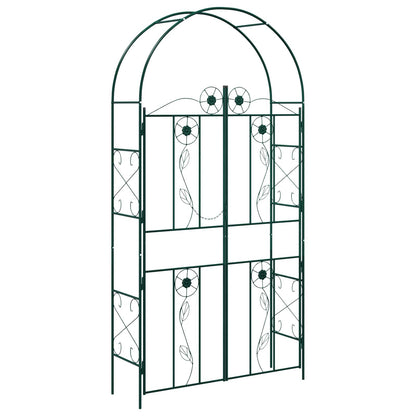 vidaXL Garden Arch Plain Green 115 x 37 x 226 cm