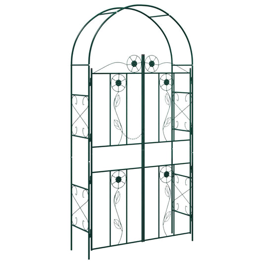 vidaXL Garden Arch Plain Green 115 x 37 x 226 cm
