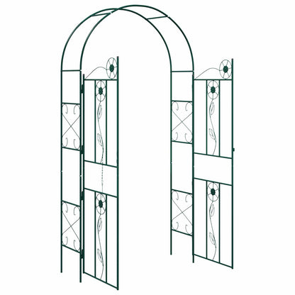 vidaXL Garden Arch Plain Green 115 x 37 x 226 cm