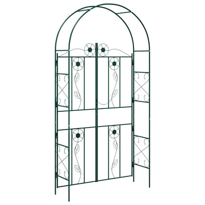 vidaXL Garden Arch Plain Green 115 x 37 x 226 cm