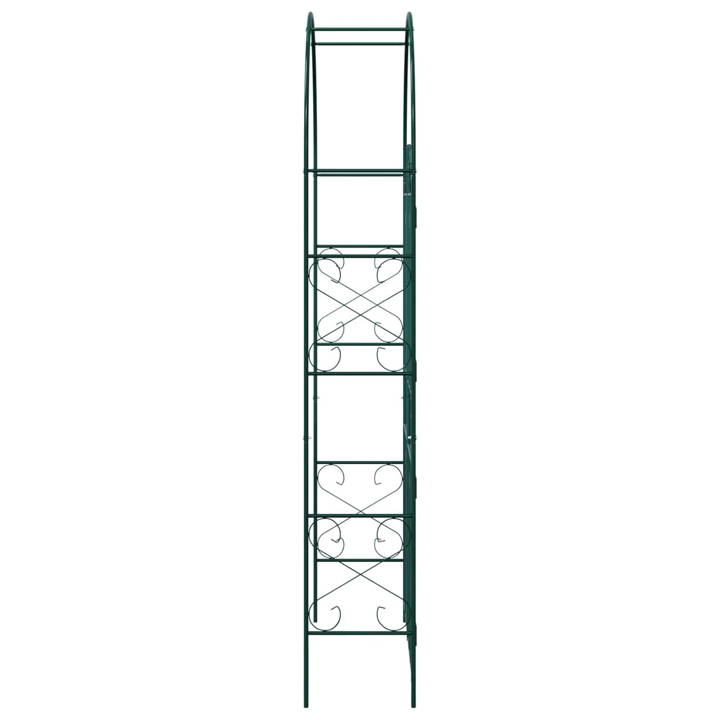 vidaXL Garden Arch Plain Green 115 x 37 x 226 cm