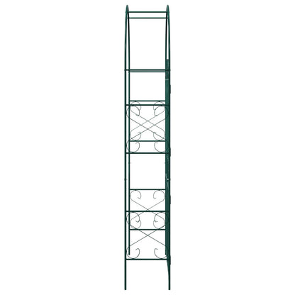 vidaXL Garden Arch Plain Green 115 x 37 x 226 cm