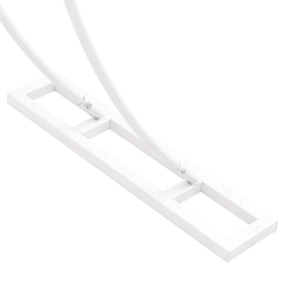 vidaXL Wedding Arch White 223 x 45 x 201 cm Steel