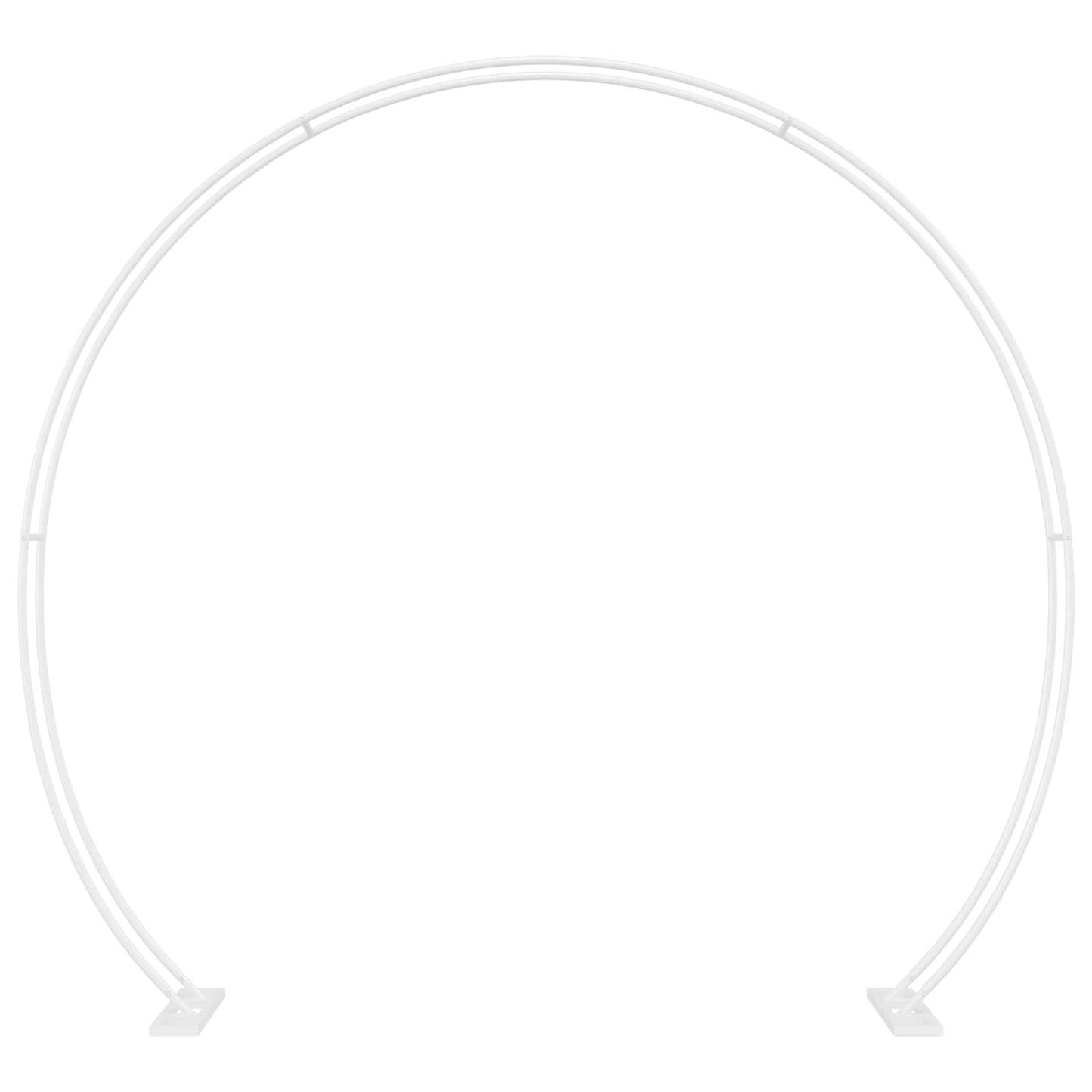 vidaXL Wedding Arch White 223 x 45 x 201 cm Steel