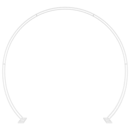 vidaXL Wedding Arch White 223 x 45 x 201 cm Steel