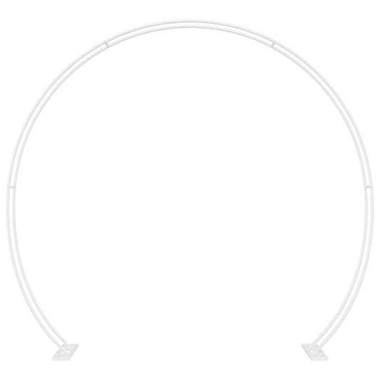 vidaXL Wedding Arch White 223 x 45 x 201 cm Steel