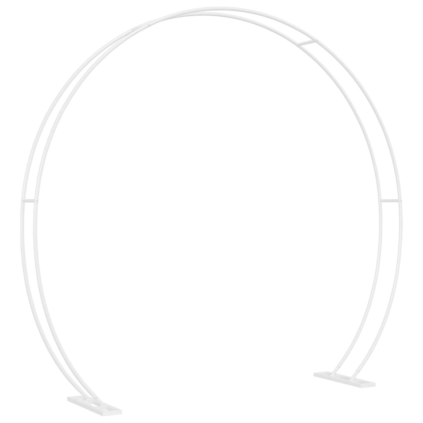 vidaXL Wedding Arch White 223 x 45 x 201 cm Steel
