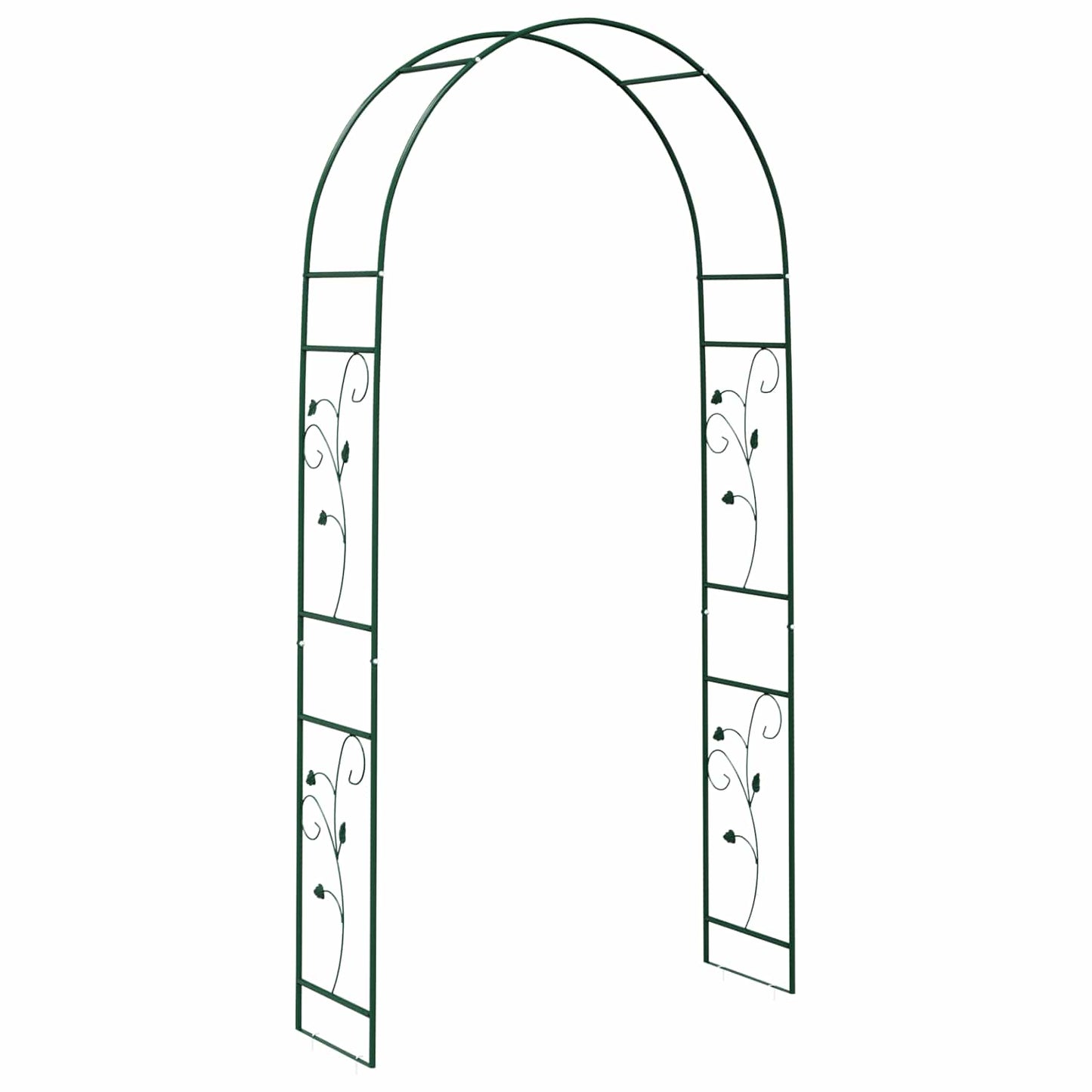 vidaXL Garden Arch Floral Green 115 x 37 x 231 cm