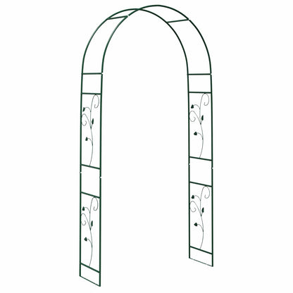 vidaXL Garden Arch Floral Green 115 x 37 x 231 cm