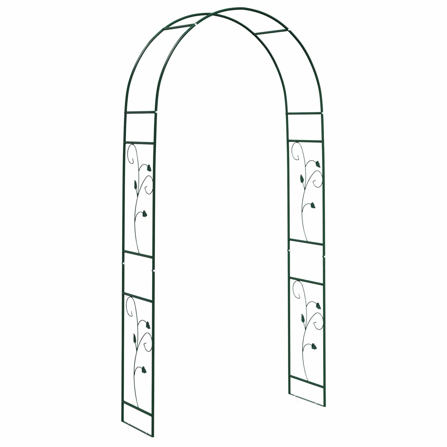 vidaXL Garden Arch Floral Green 115 x 37 x 231 cm