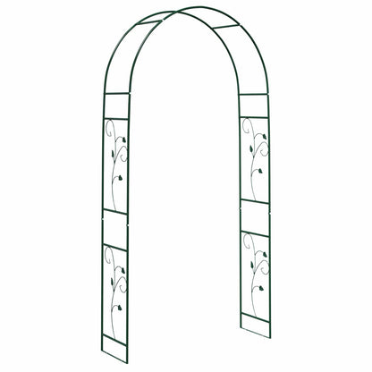 vidaXL Garden Arch Floral Green 115 x 37 x 231 cm