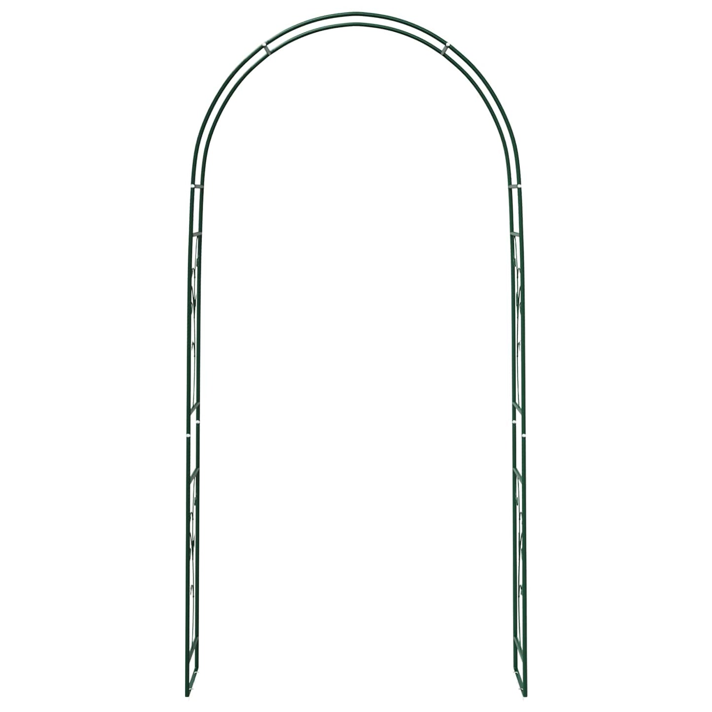 vidaXL Garden Arch Floral Green 115 x 37 x 231 cm