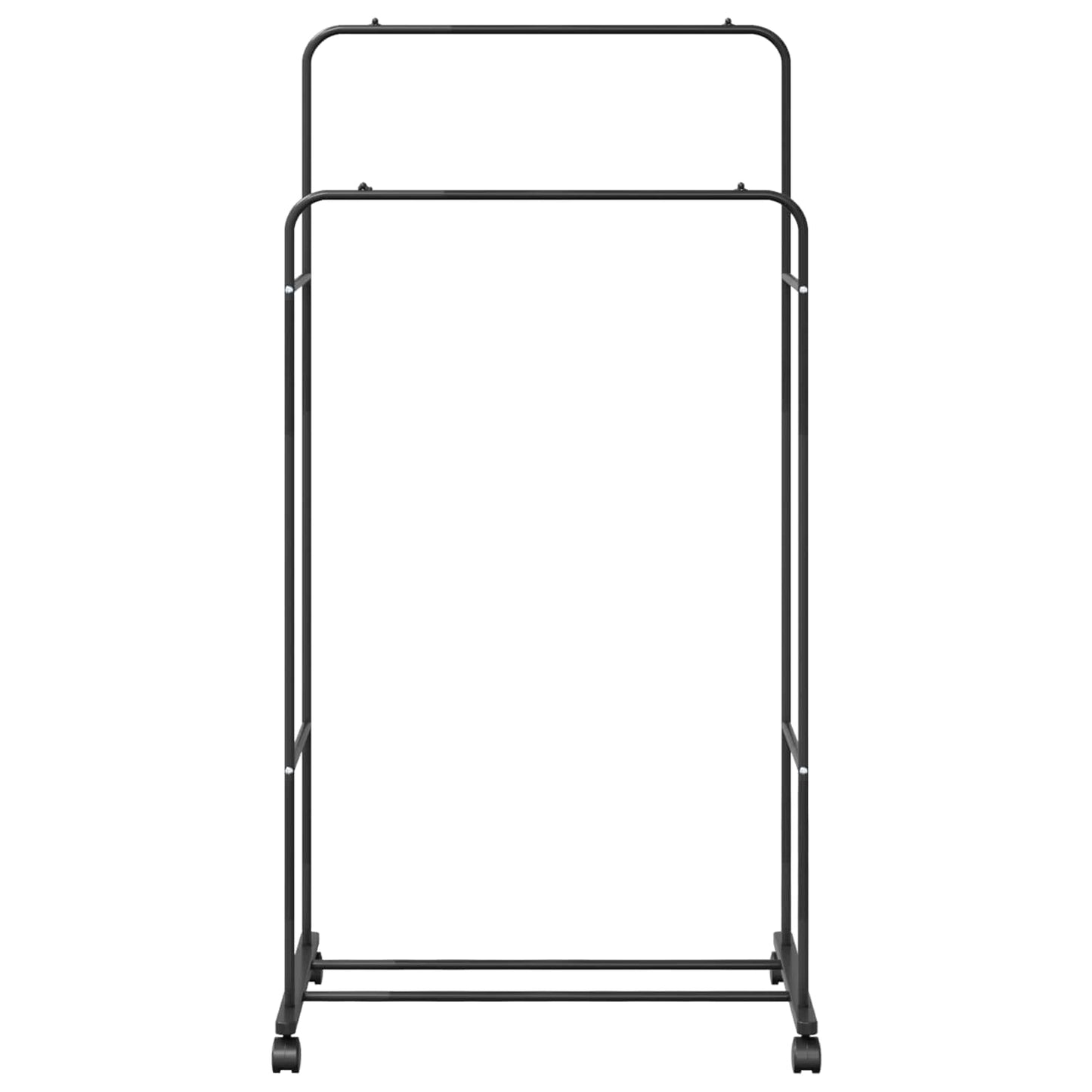 vidaXL Clothes Rack Plain Black 80 x 53 x 156 cm