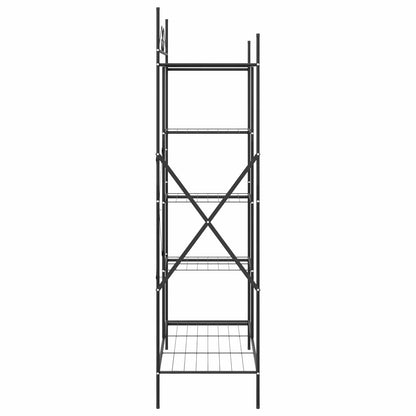 vidaXL Open Wardrobe with Shelf Black 104.5 x 45 x 172 cm Steel