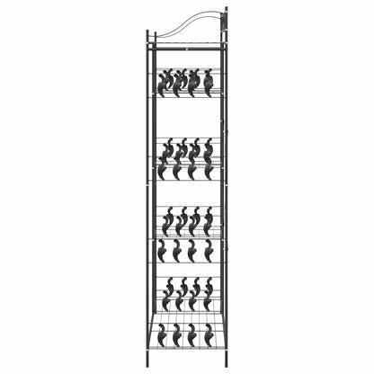 vidaXL Open Wardrobe with Shelf Black 101 x 43 x 188 cm Steel