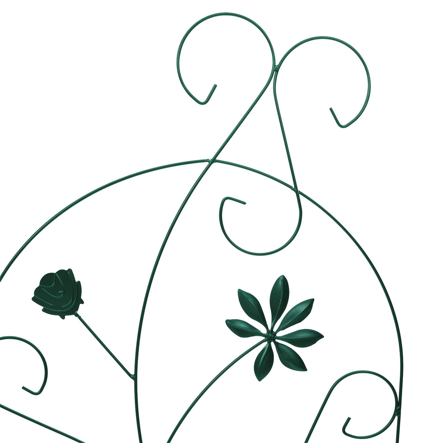 vidaXL Garden Fence 3 pcs Green 112 x 39.5 cm Steel
