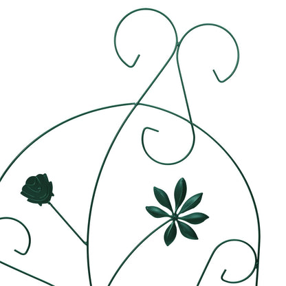 vidaXL Garden Fence 3 pcs Green 112 x 39.5 cm Steel