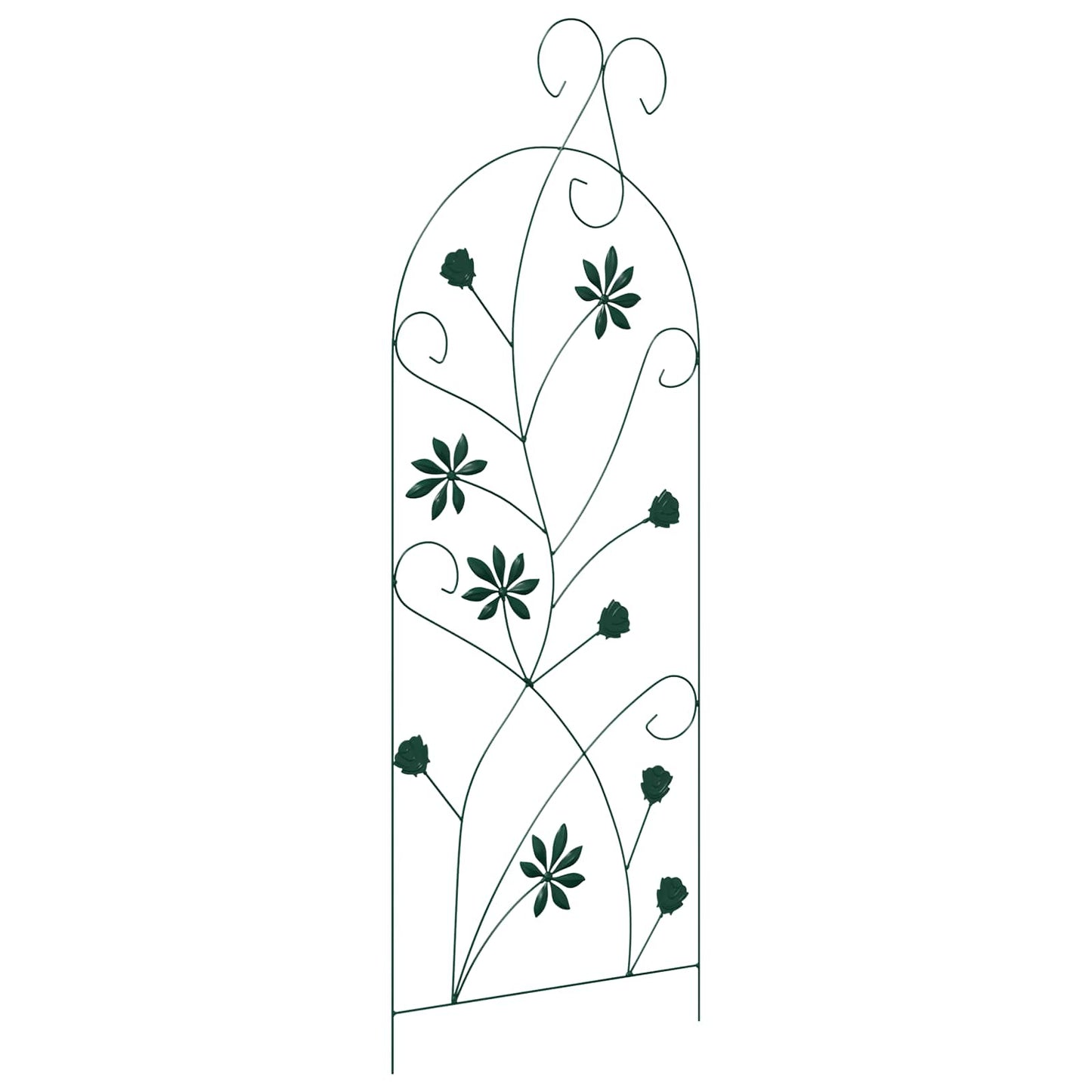 vidaXL Garden Fence 3 pcs Green 112 x 39.5 cm Steel