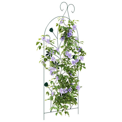 vidaXL Garden Fence 3 pcs Green 112 x 39.5 cm Steel