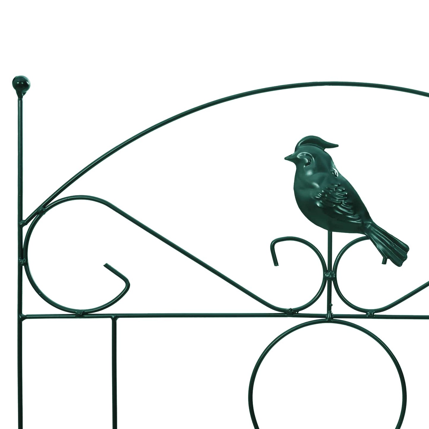 vidaXL Garden Fence 3 pcs Green 110 x 40 cm Steel