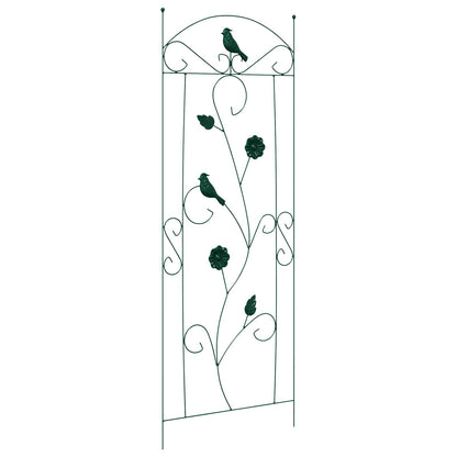 vidaXL Garden Fence 3 pcs Green 110 x 40 cm Steel