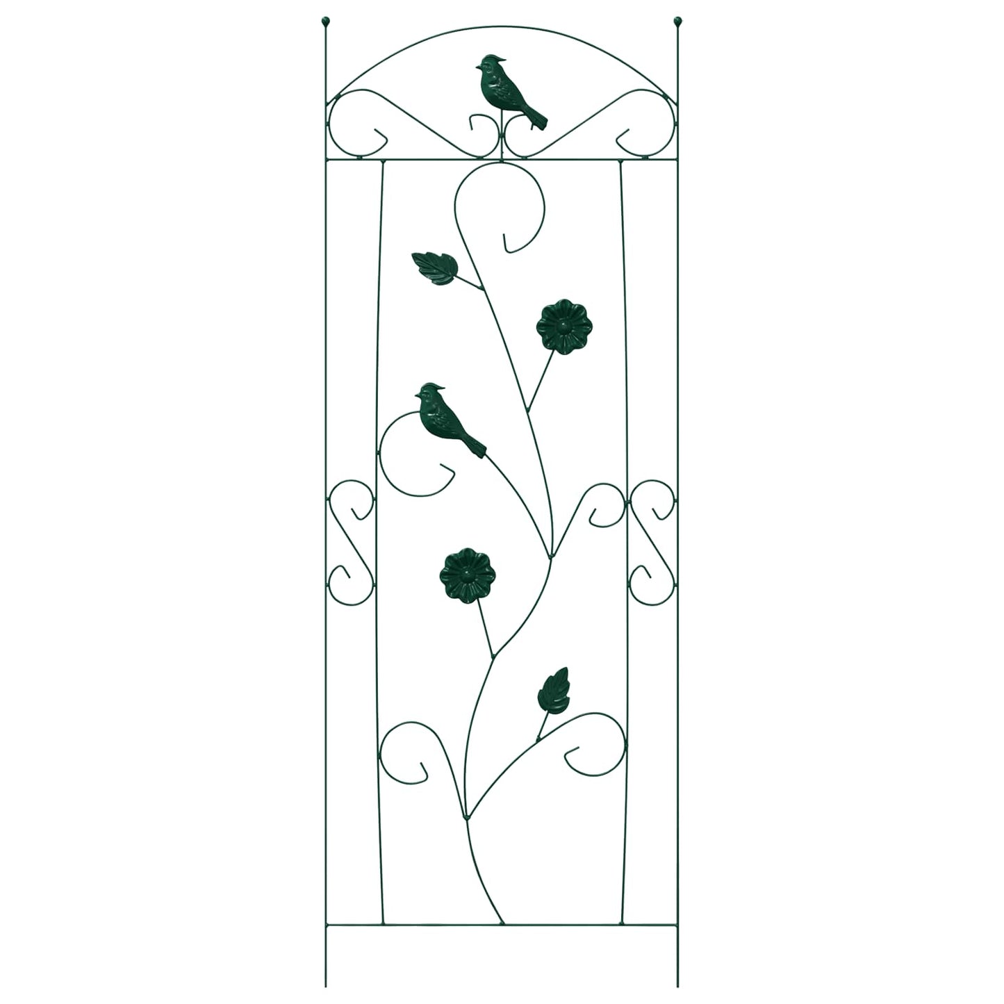 vidaXL Garden Fence 3 pcs Green 110 x 40 cm Steel