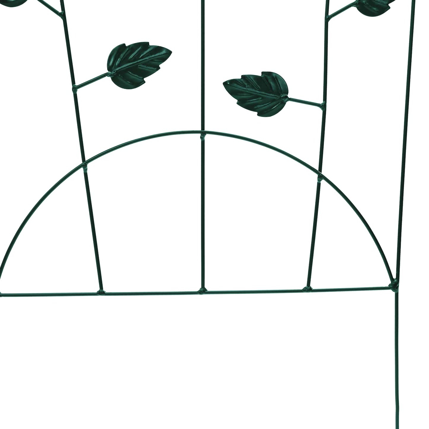 vidaXL Garden Fence 3 pcs Green 110.5 x 42.5 cm Steel