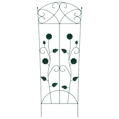 vidaXL Garden Fence 3 pcs Green 110.5 x 42.5 cm Steel